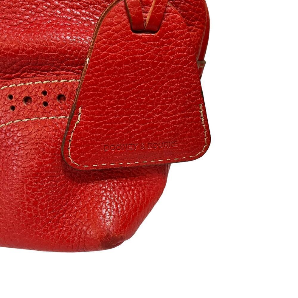 Dooney & Bourke Red Large Slouch French Leather Shoulder Bag Purse #RU776 - Picture 10 of 13